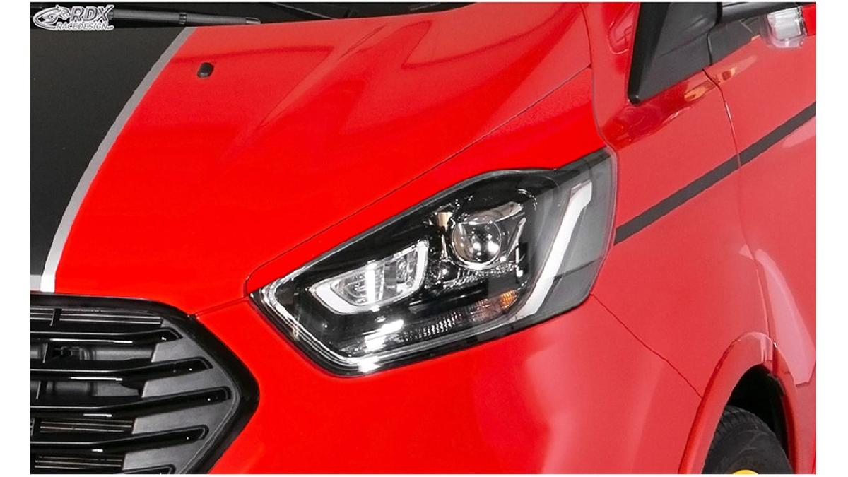 Paupi%C3%A8res+de+Phares+sur+mesure+pour+Ford+Transit+Custom+%26+Tourneo+Custom+Facelift+2018-+%28ABS%29